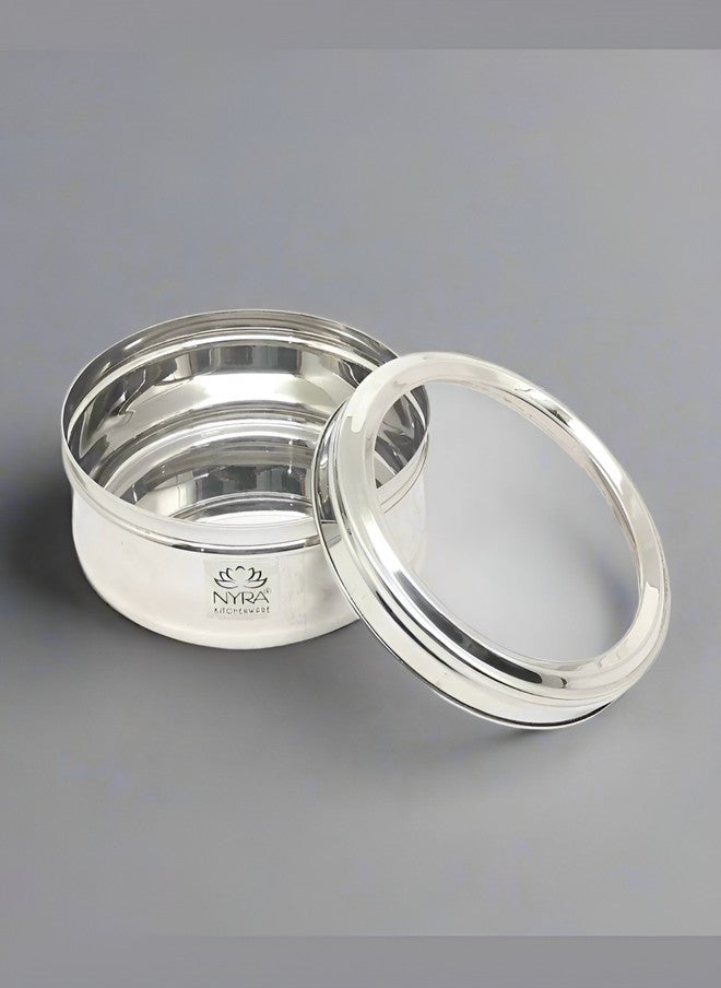 Nyra Kitchenware حاوية ثلاجة مغناطيسية من الفولاذ المقاوم للصدأ نيرا - 500 مل - Image 1